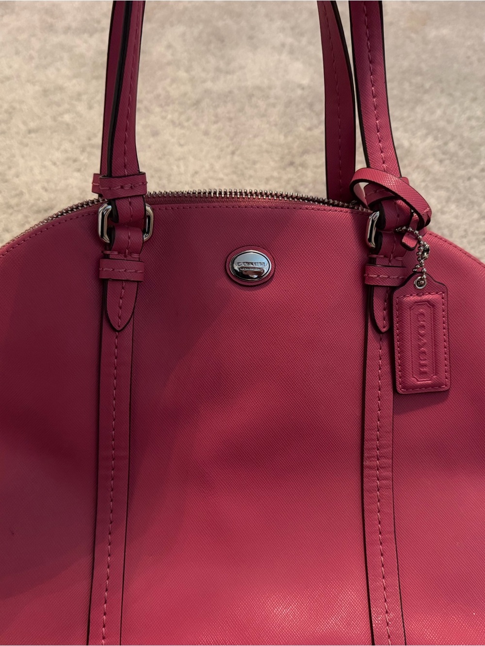 Coach Rose Pink Dome Satchel